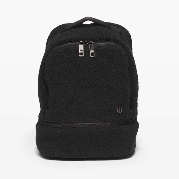 lululemon athletica Handbags - Lululemon City Adventurer Backpack Mini Sherpa Fleece 10L